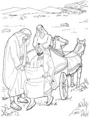 Philip And The Ethiopian Eunuch Coloring Page Coloring Pages